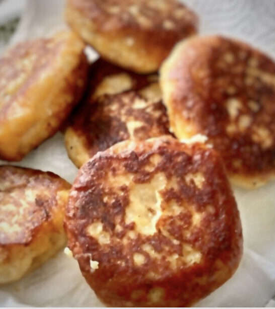 Crispy Chicken Mashed Potato Honey Cakes