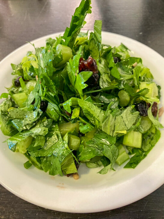 Salad with Dried Cranberries and Fresh Herbs