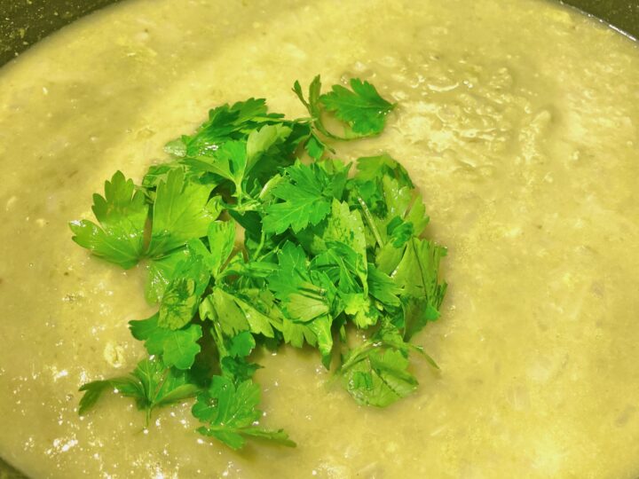 Pureed Split Pea Soup with Carrots, Vegetarian