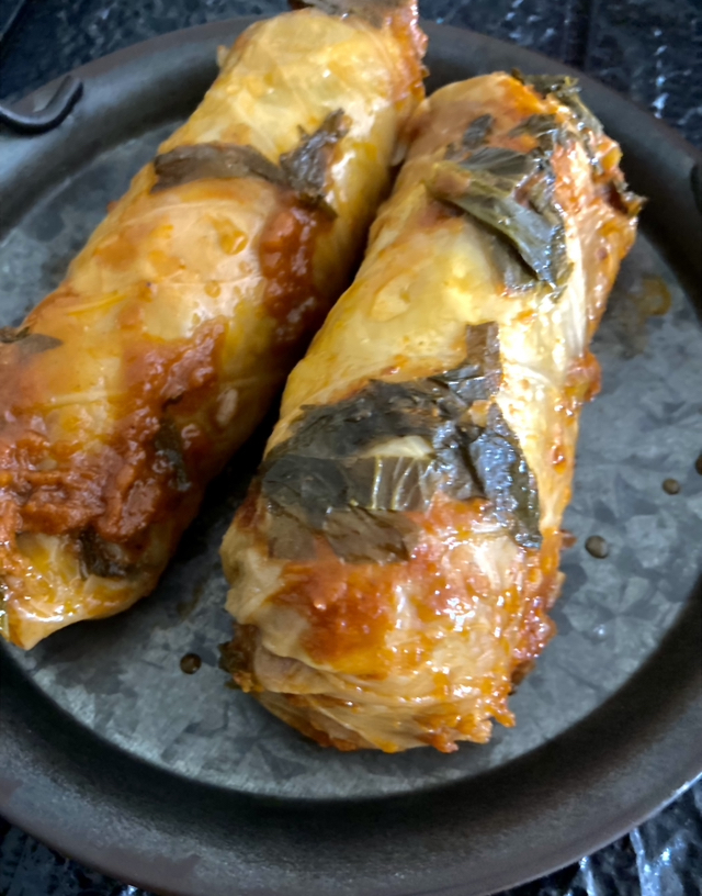 Enjoy Stuffed Vegan Cabbage for vegan cabbage rolls 