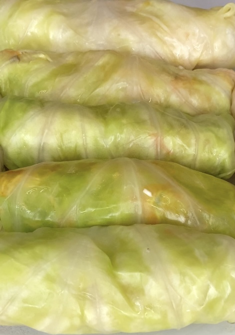 Cabbage Rolls Ready to be Cooked for vegan cabbage rolls