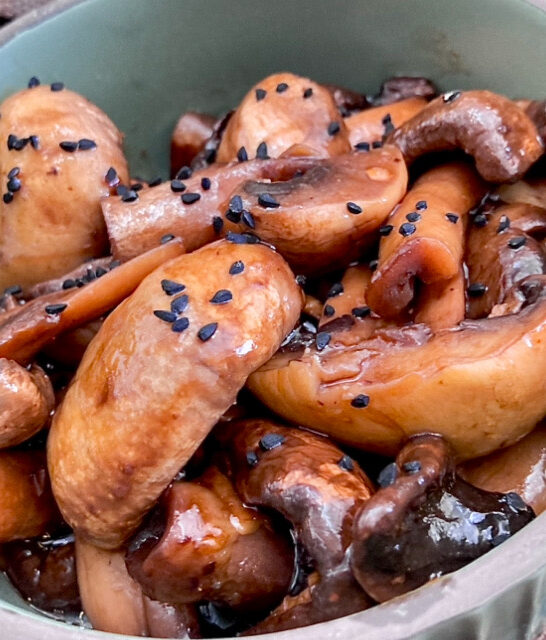 Sauteed Mushrooms in Teriyaki sauce