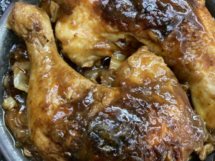 Sheet Pan Chicken and Caramelized Cabbage