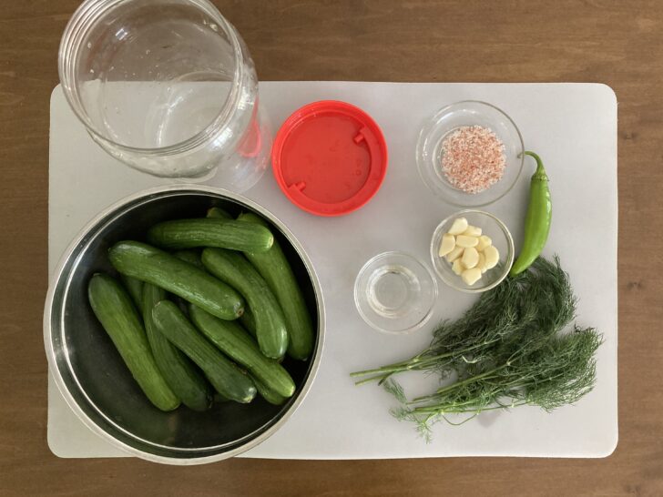 cucumbers on white background