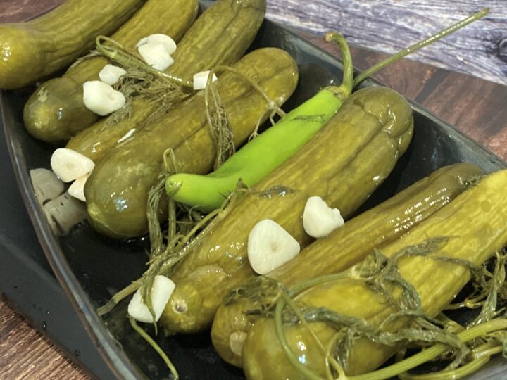 homemade rustic pickles