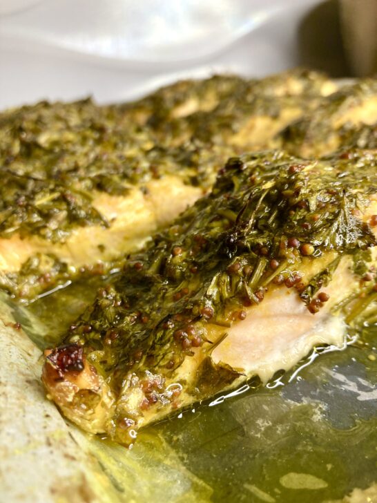 Fresh Herb Dijon Crusted Salmon